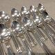 11 silver-plated coffee spoons, goldsmith Argit, art deco style