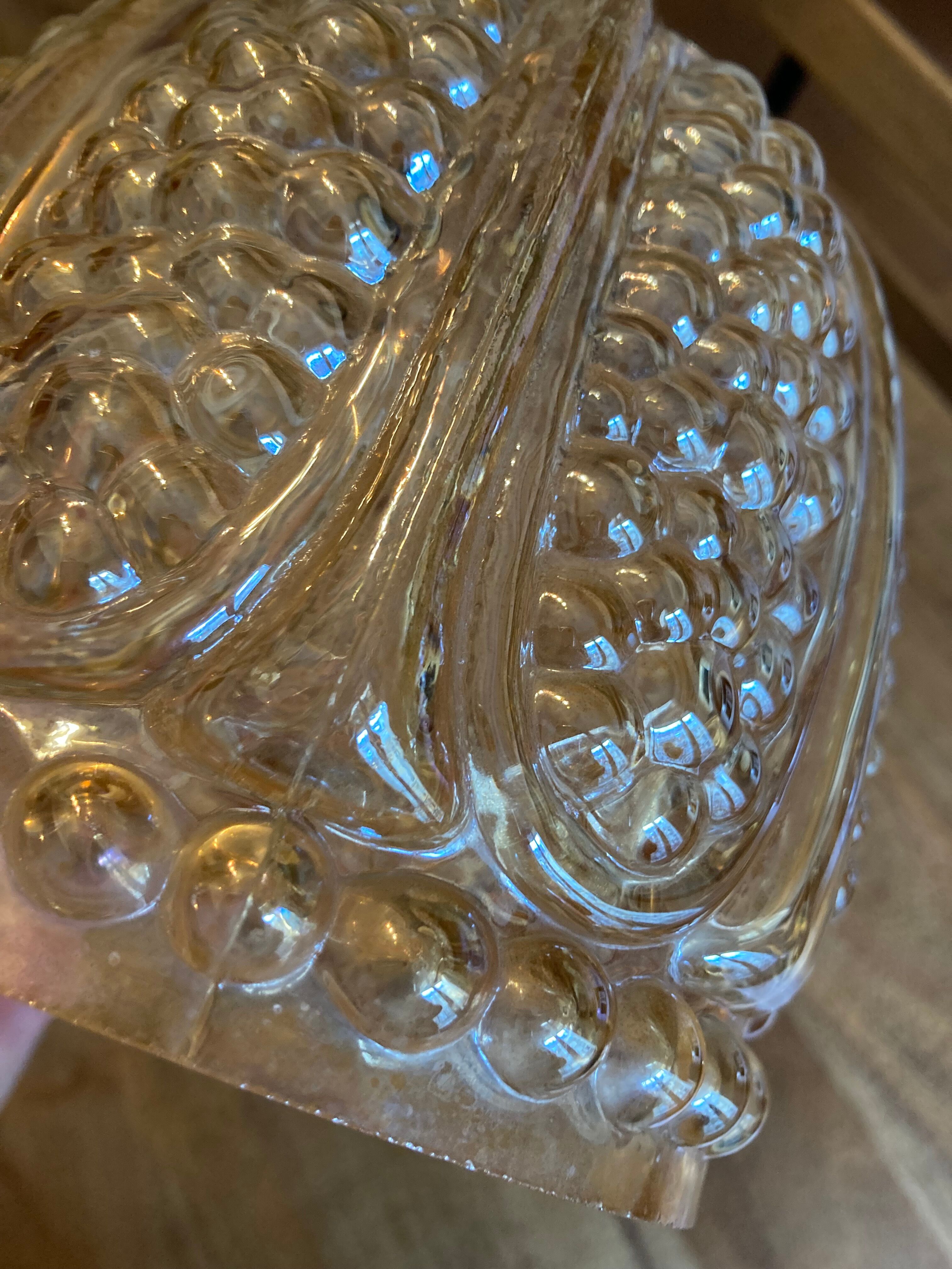 Golden vintage globe pendant lamp