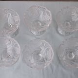 6 crystal dessert bowls