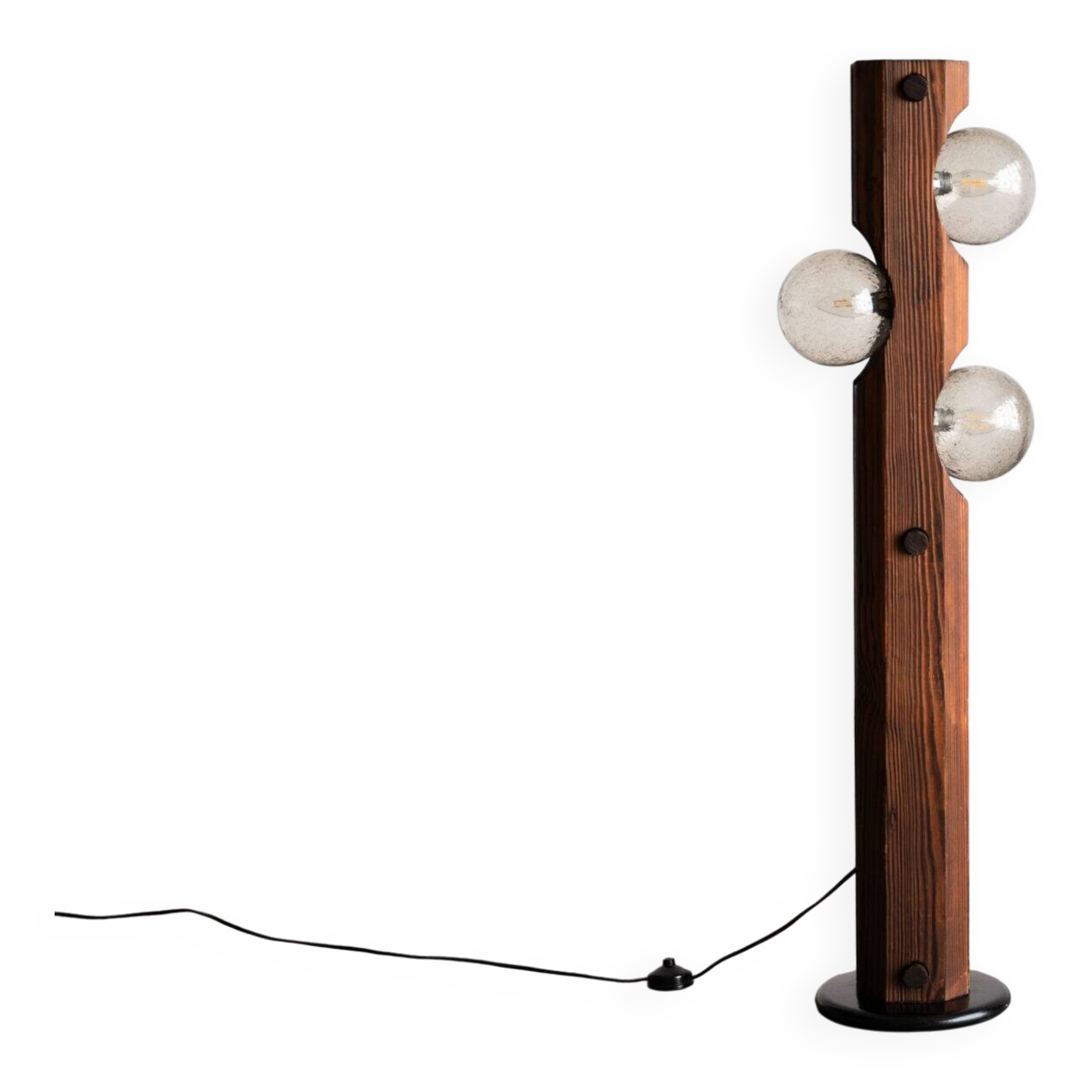 Lampadaire brutaliste par Temde Leuchten