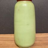 Vase en opaline à décor de cartouche émaillé or fin XIXe