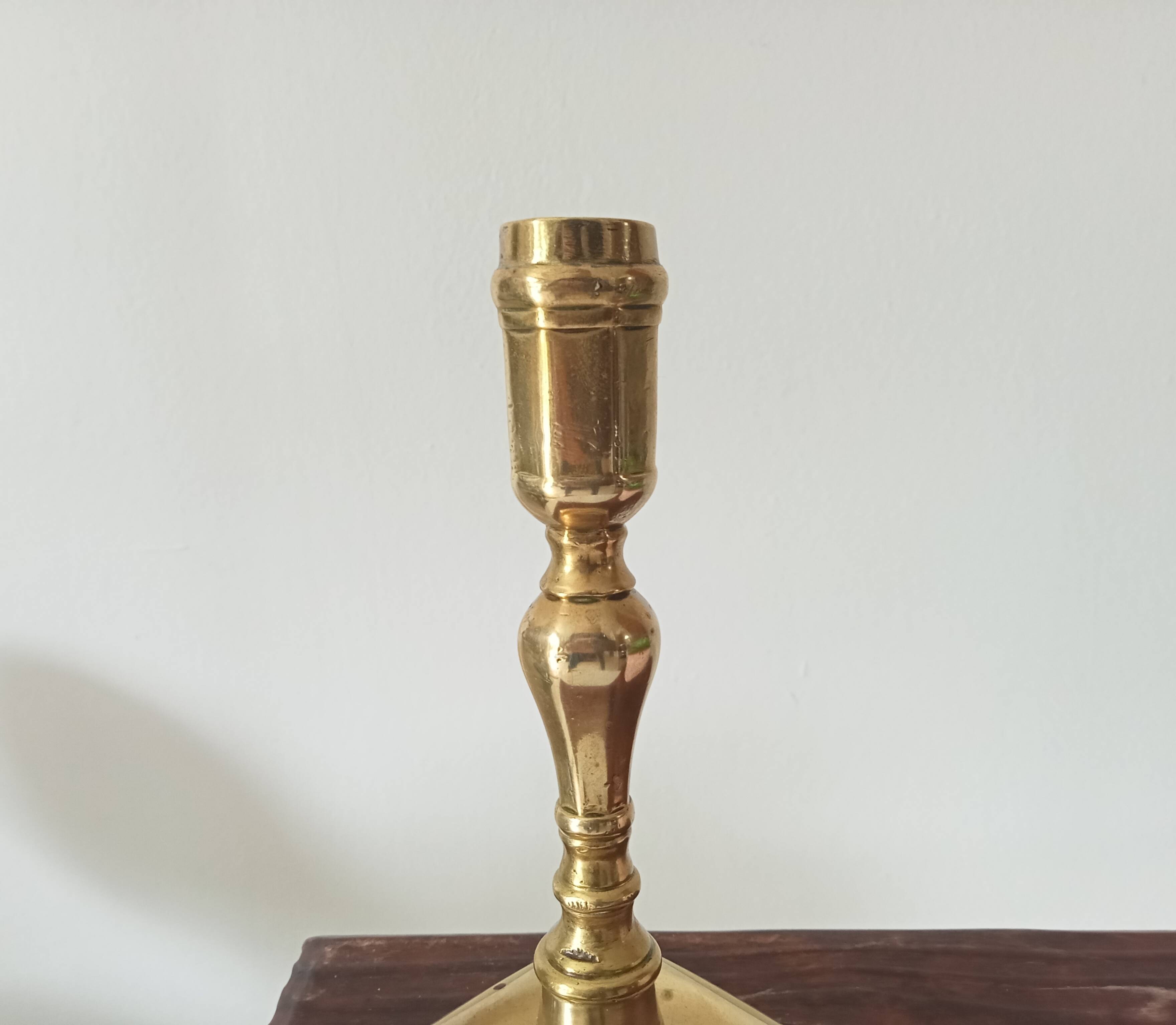 Antique candlestick, early 18th century, Regency style