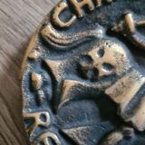 Old bronze cup, ashtray Taittinger