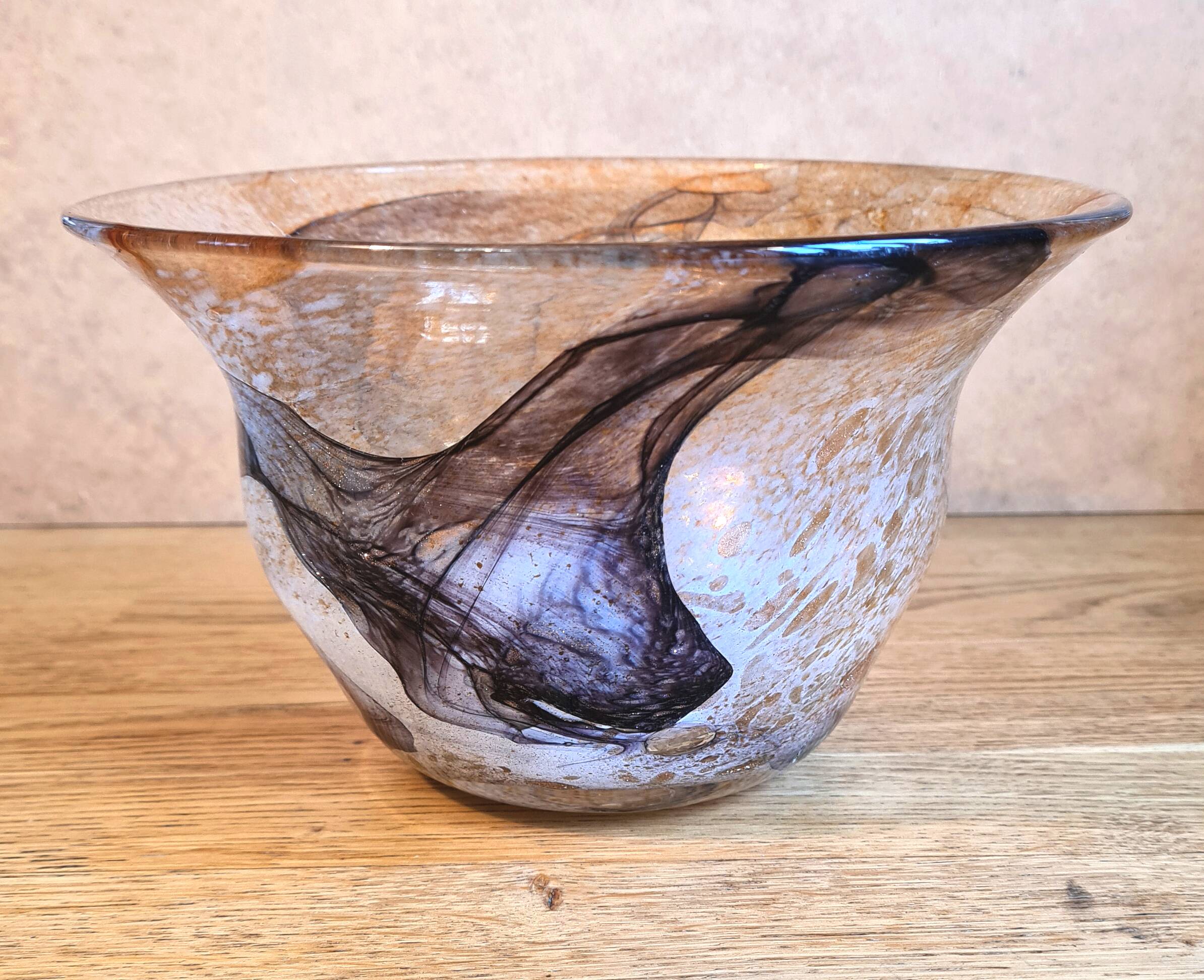 Vase in blown glass Maure Vieil
