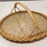 Vintage wicker pie dish