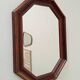 Vintage octagonal mirror from the 1960s.
