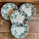 4 assiettes à dessert Nénuphar R & A Salins