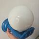 1980s wall lamp, hand with light globe, white ceramic - 80s design