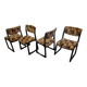 Set of 4 Baumann sled chairs, 1970s