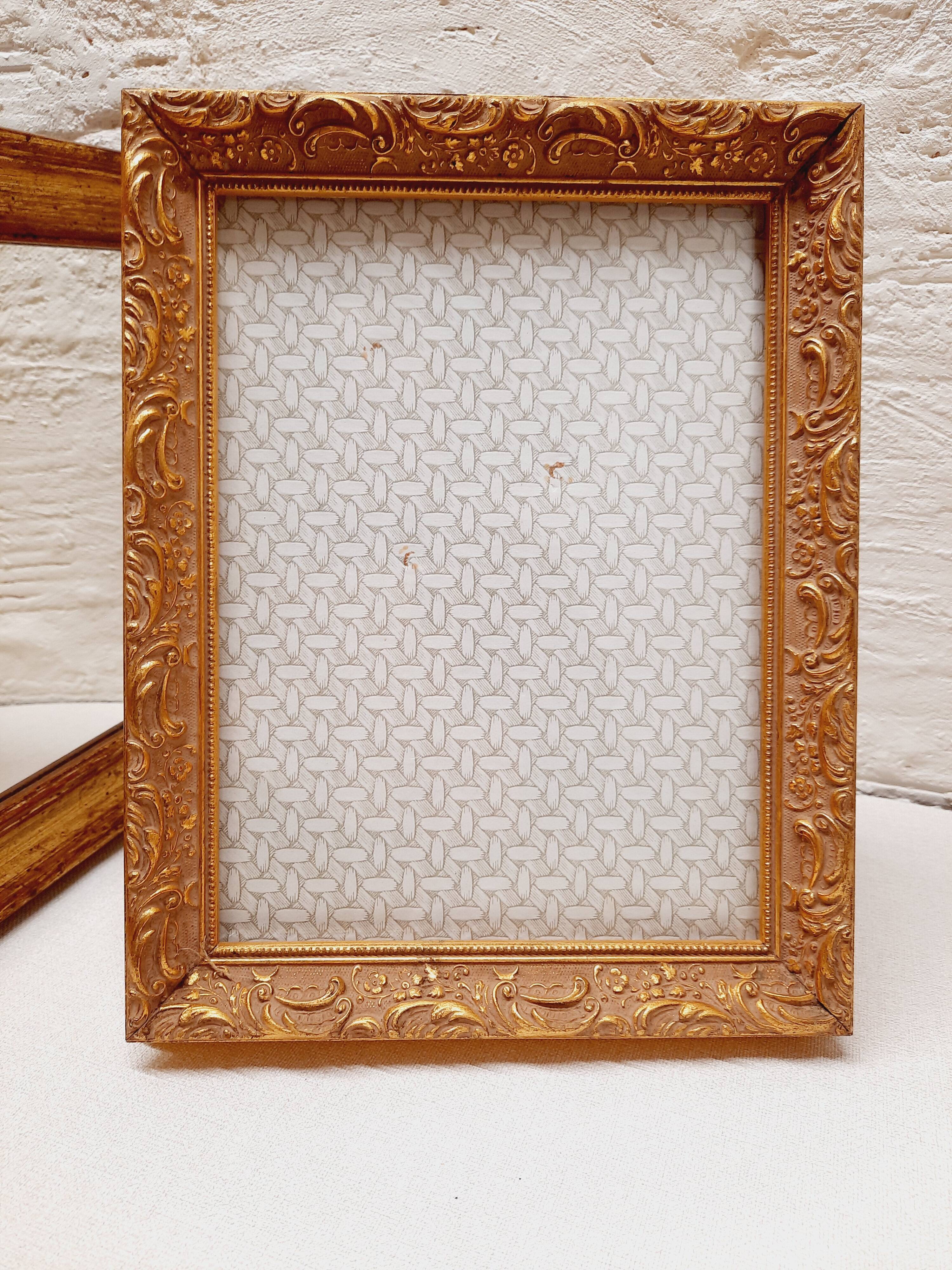 Gilded wood photo frame