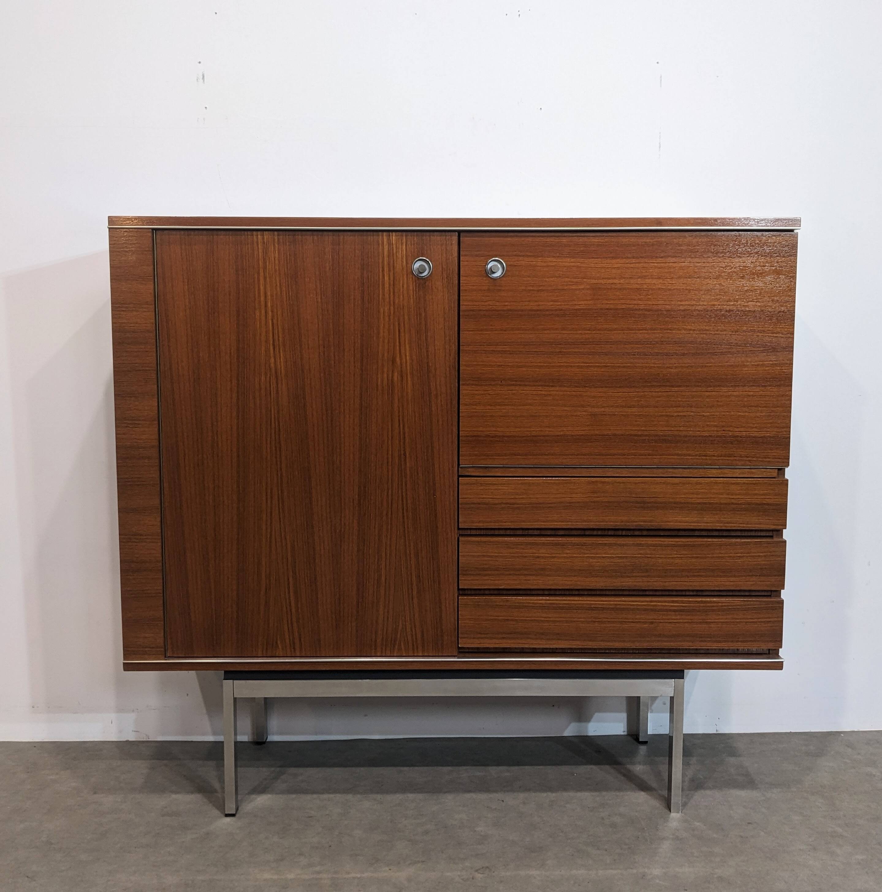 Highboard, Mid-century teak bar 1960s