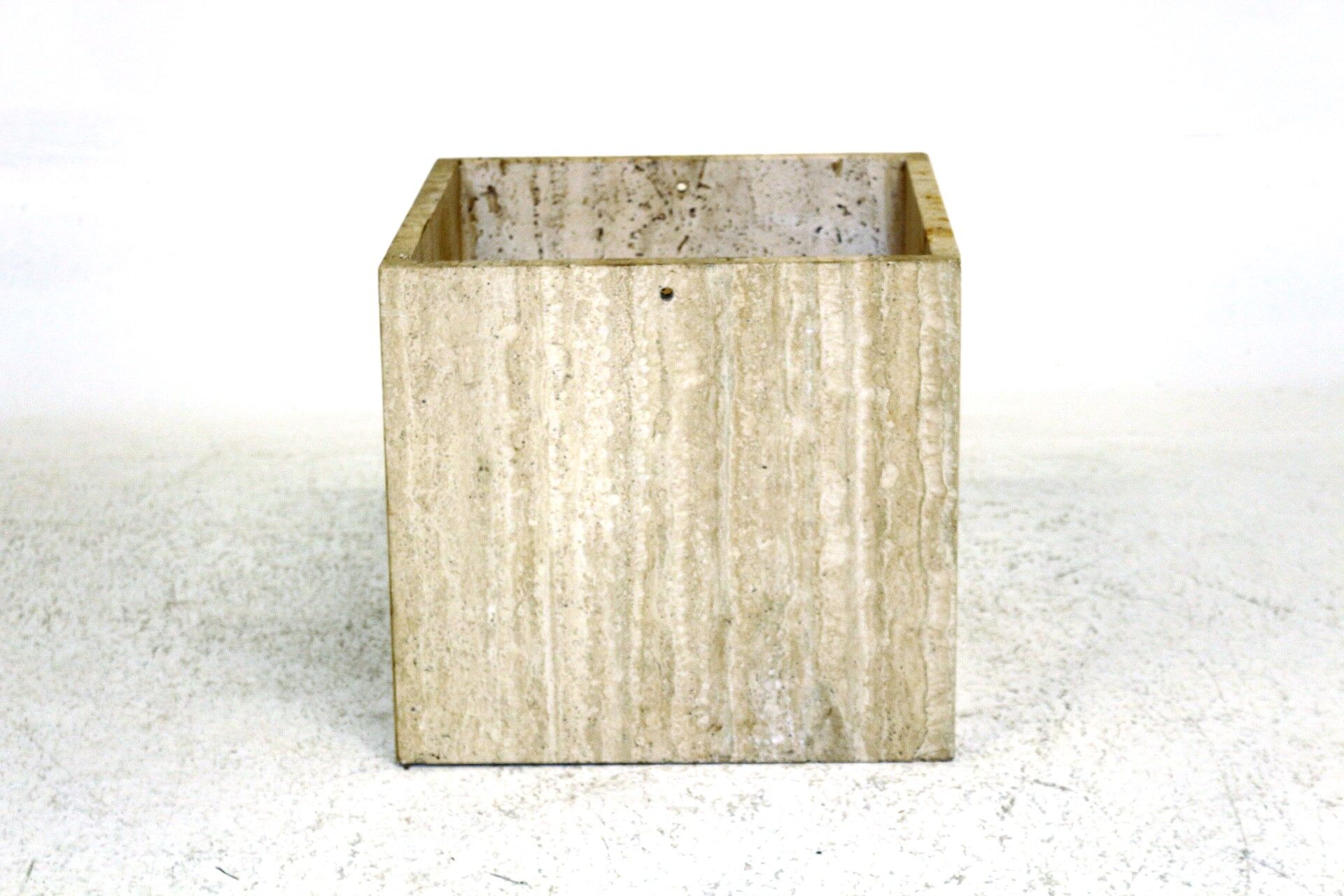 Travertine pot, Italy, 1970