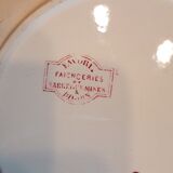 Plate with decoration of flowers and birds