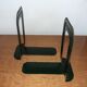 Pair of Ravel Clamart book clamp backs industrial sheet metal