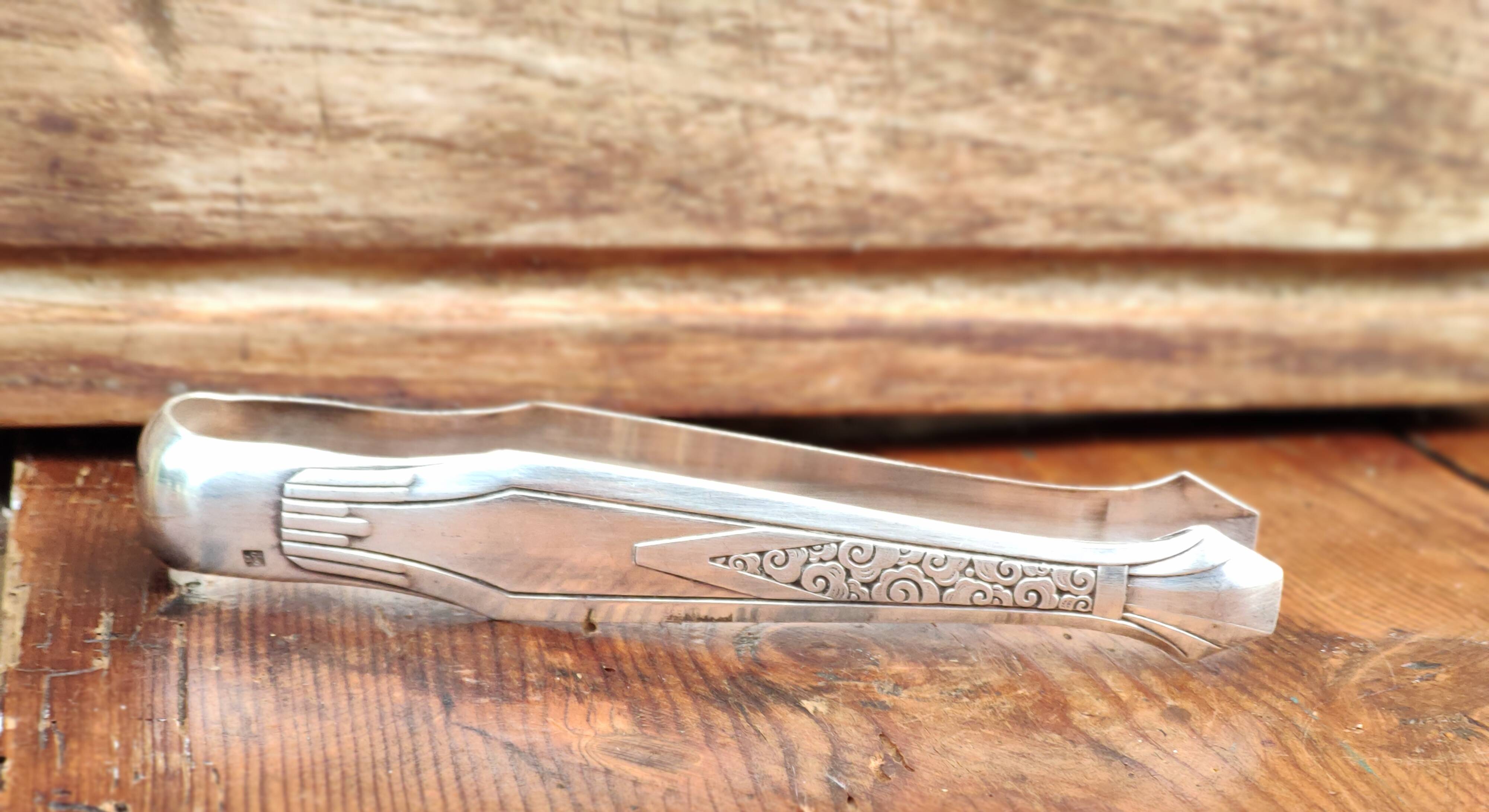 Art deco sugar tongs