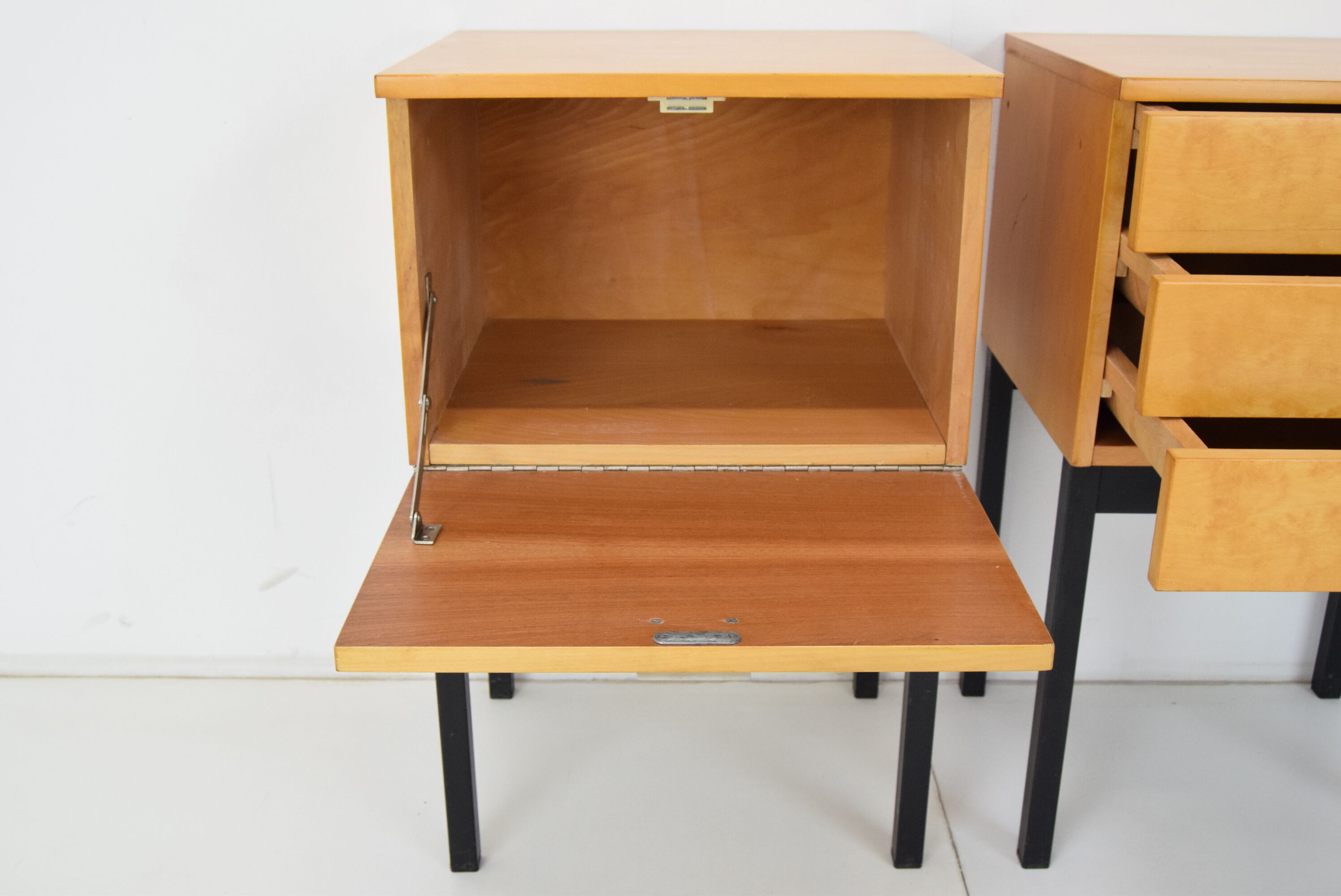 Bedside Tables,UP zavody Bucovice,1970's.