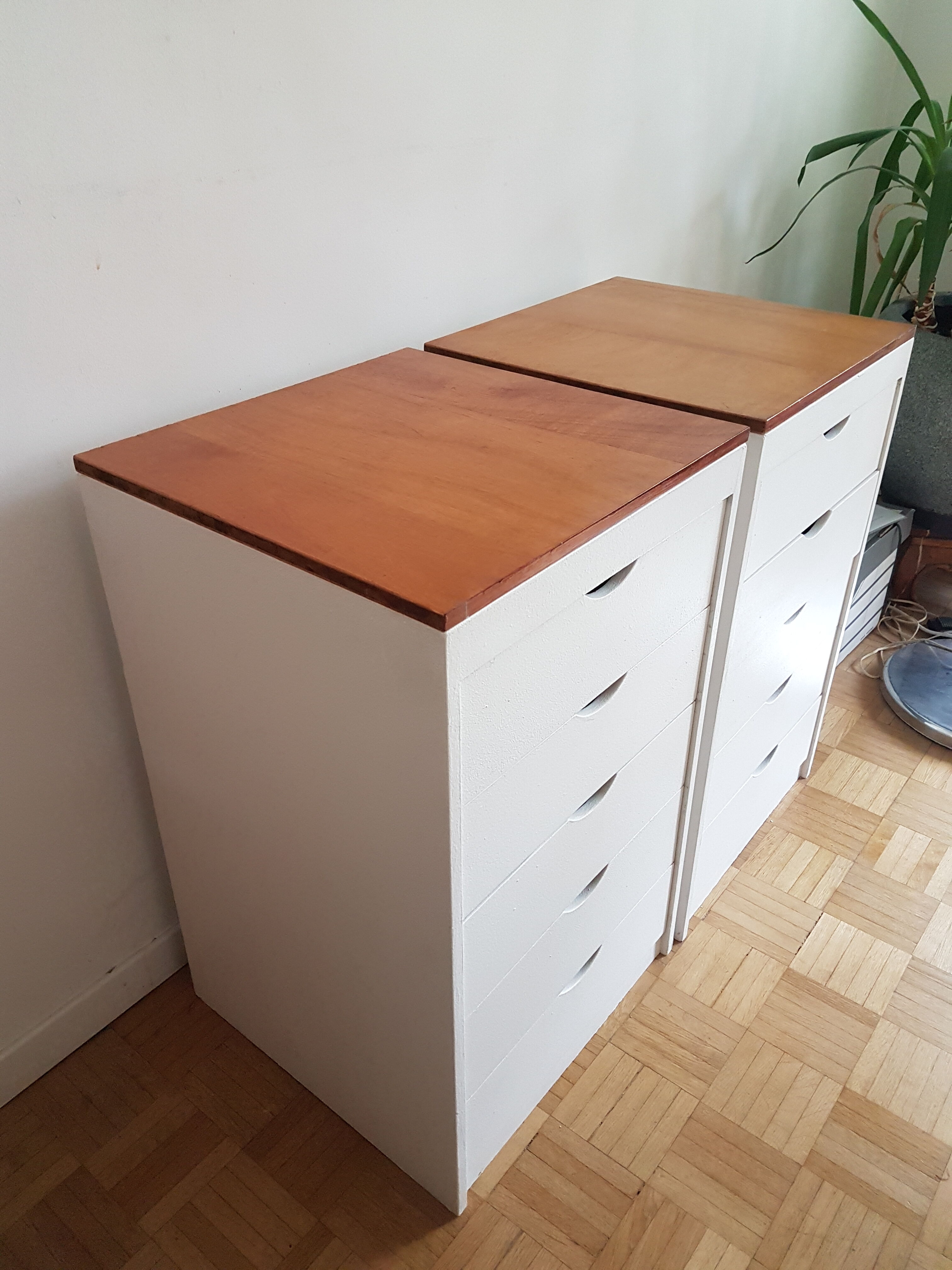 Vintage wood carpentry boxes