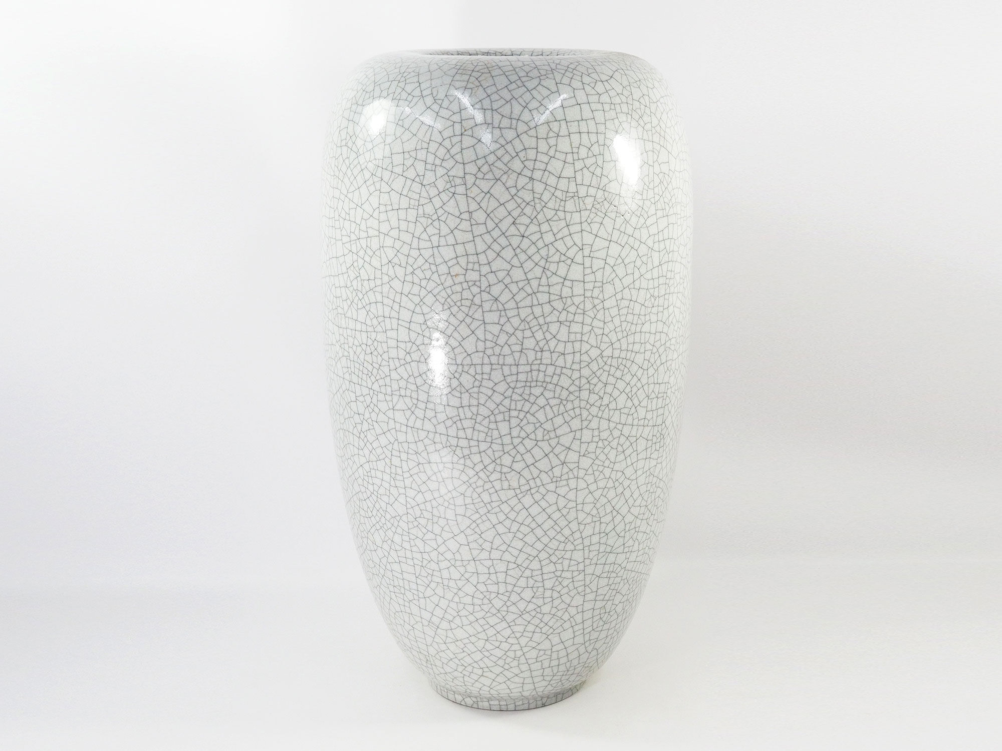 Ceramic floor vase cracked by Karlsruhe Germany, 1950s