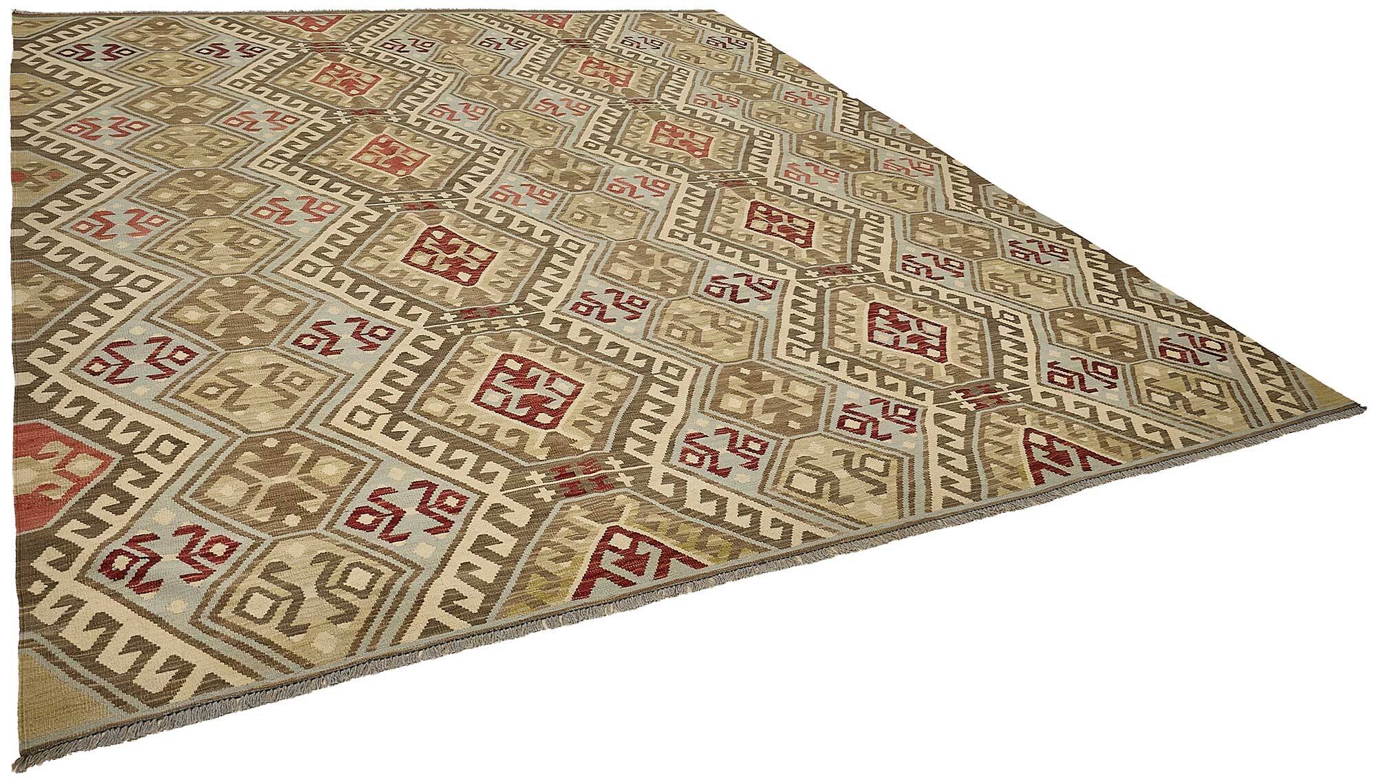 Contemporary Tribal Decorative Kilim 331 cm x 365 cm