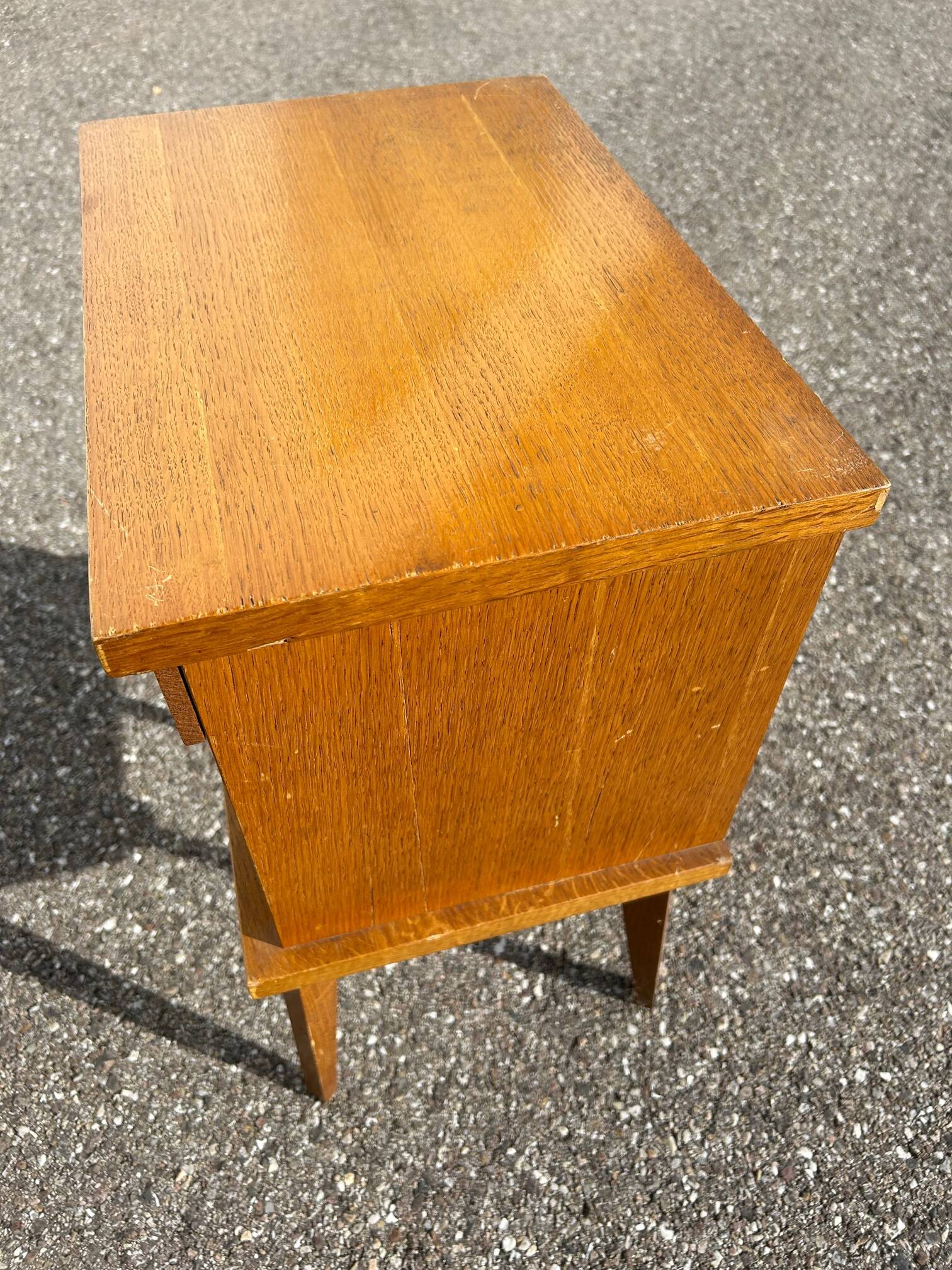 Oak bedside 1950