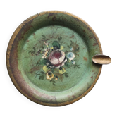 Hand-painted metal ashtray - Late 19th/early 20th century