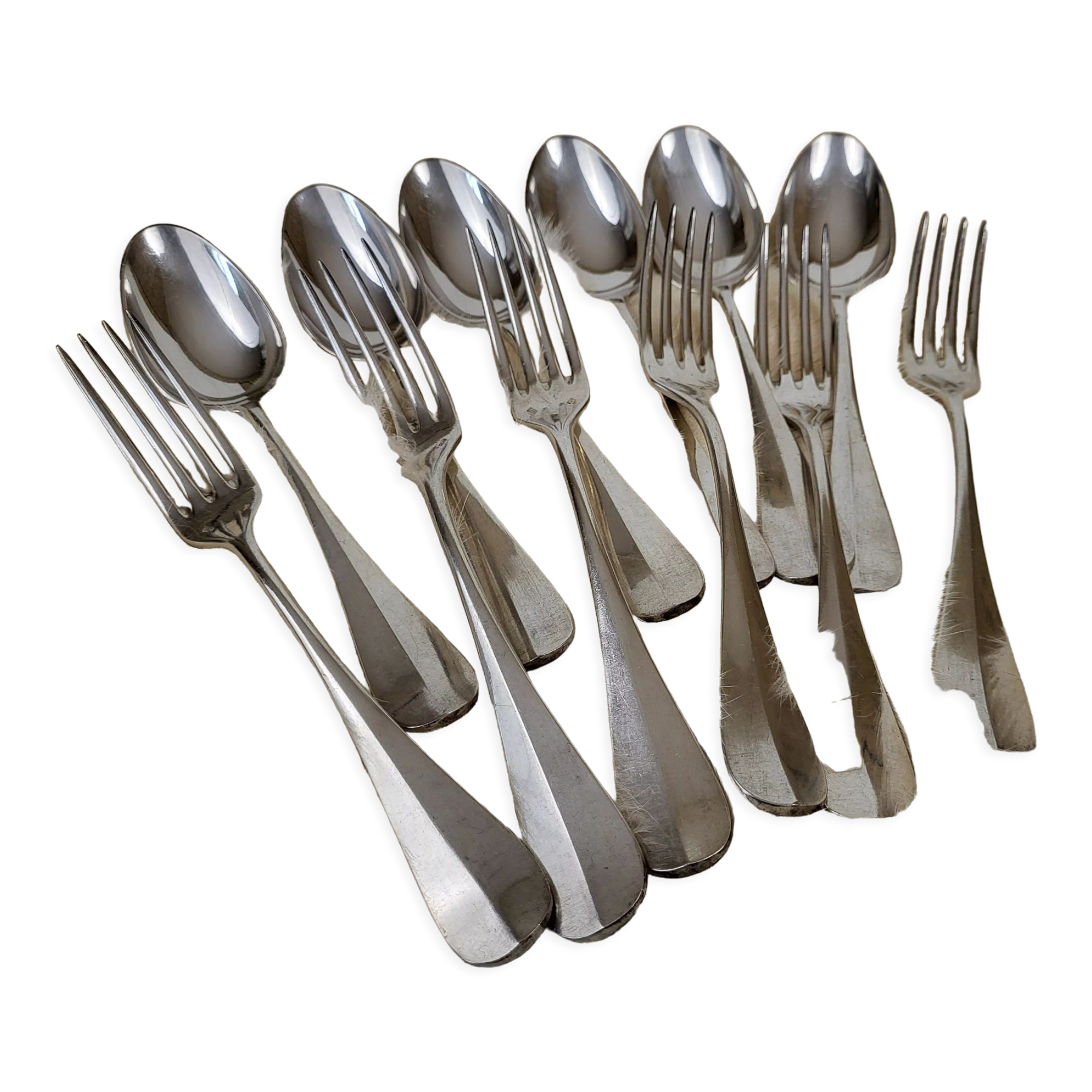 12 covers in silver metal 72gr