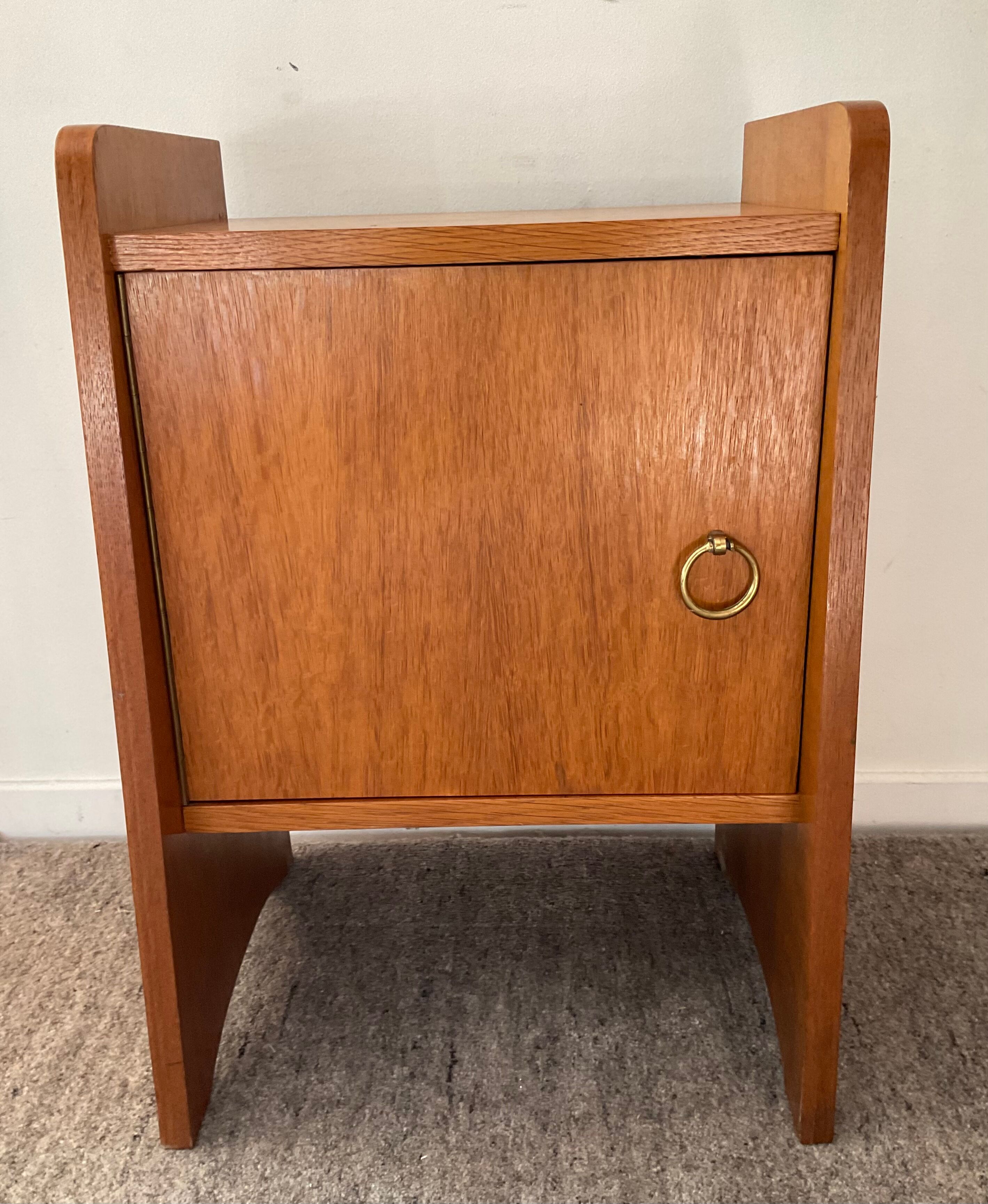Vintage teak bedside table 60s-70s