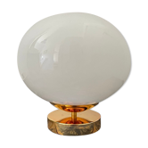 White opaline table lamp electrified to nine