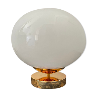 White opaline table lamp electrified to nine