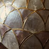 Vintage Brass Mother-of-Pearl Corolla Suspension