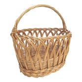 Vintage rattan basket