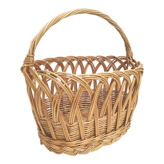 Panier vintage en rotin