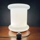 Mid-century floor lamp in white glass, Italy, 1970s.