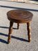 Turned wooden tripod stool