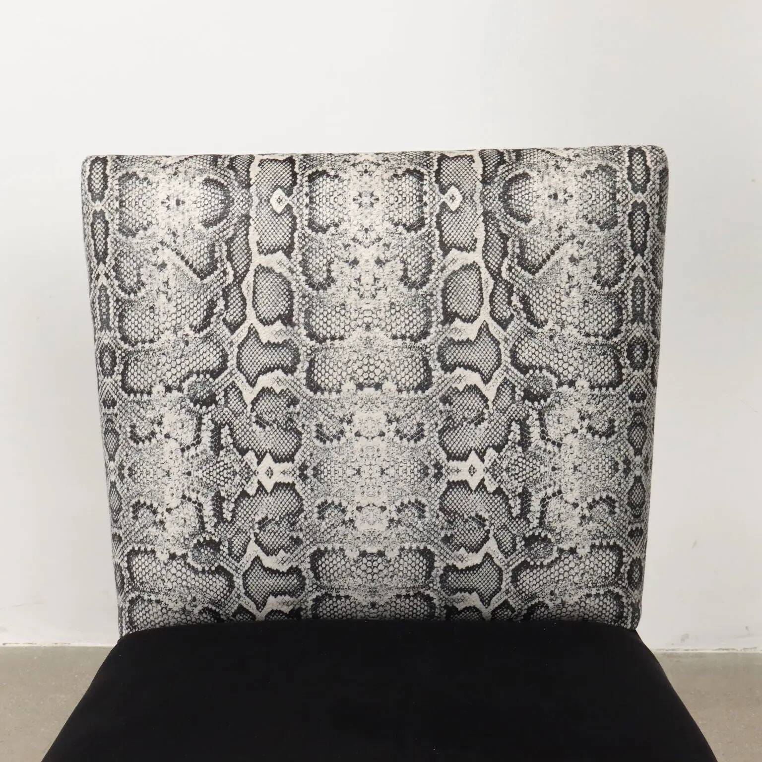 Vintage Jungle collection armchairs in velvet and foam, Italy 1950s-1960s.