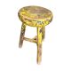 Tabouret en bois primitif sur trépied / hauteur 52 cm