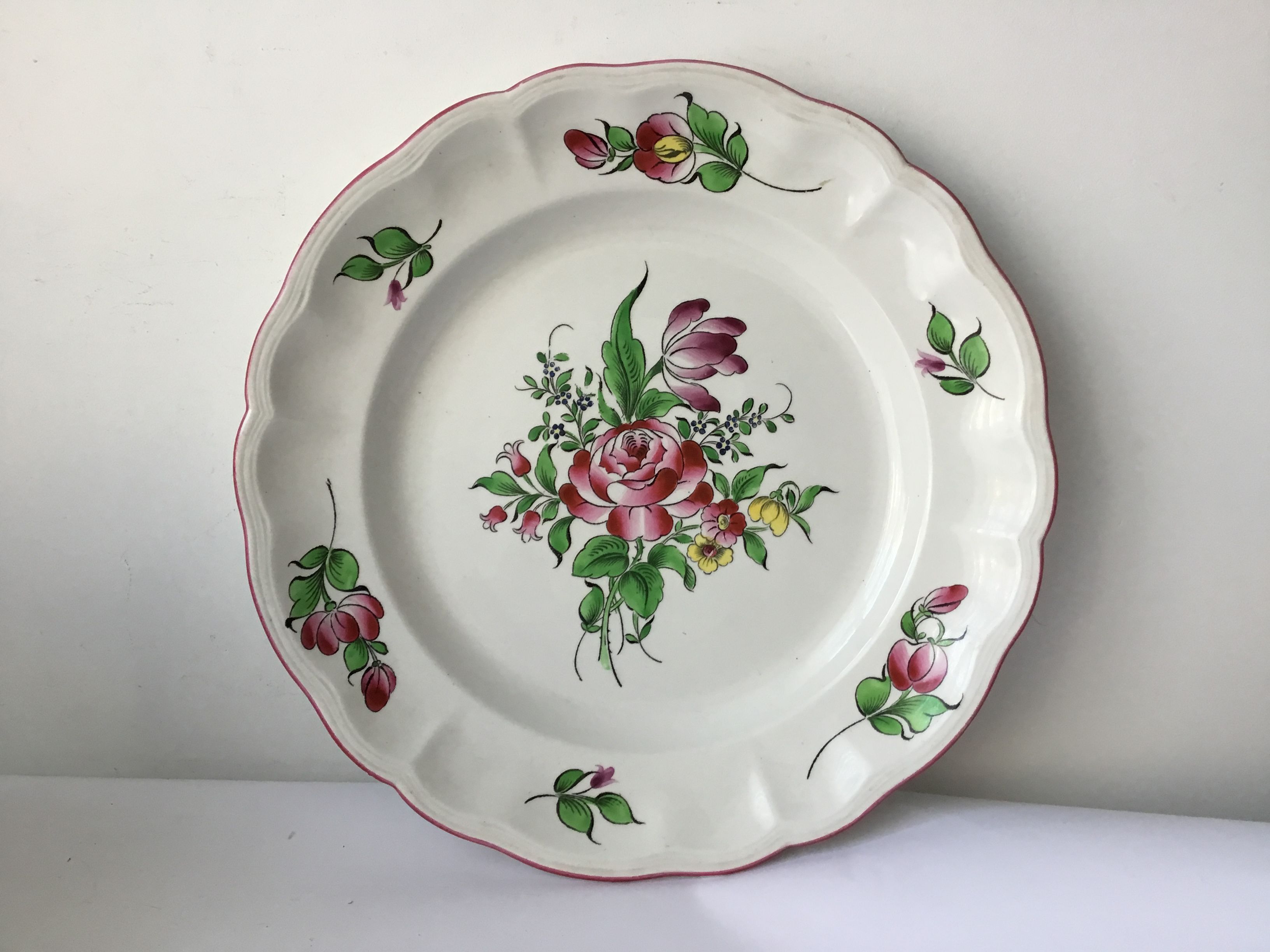 Dish and soup Lunéville old model Reverbere