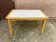 Light wood kitchen table with white tiled top – 122x80 cm