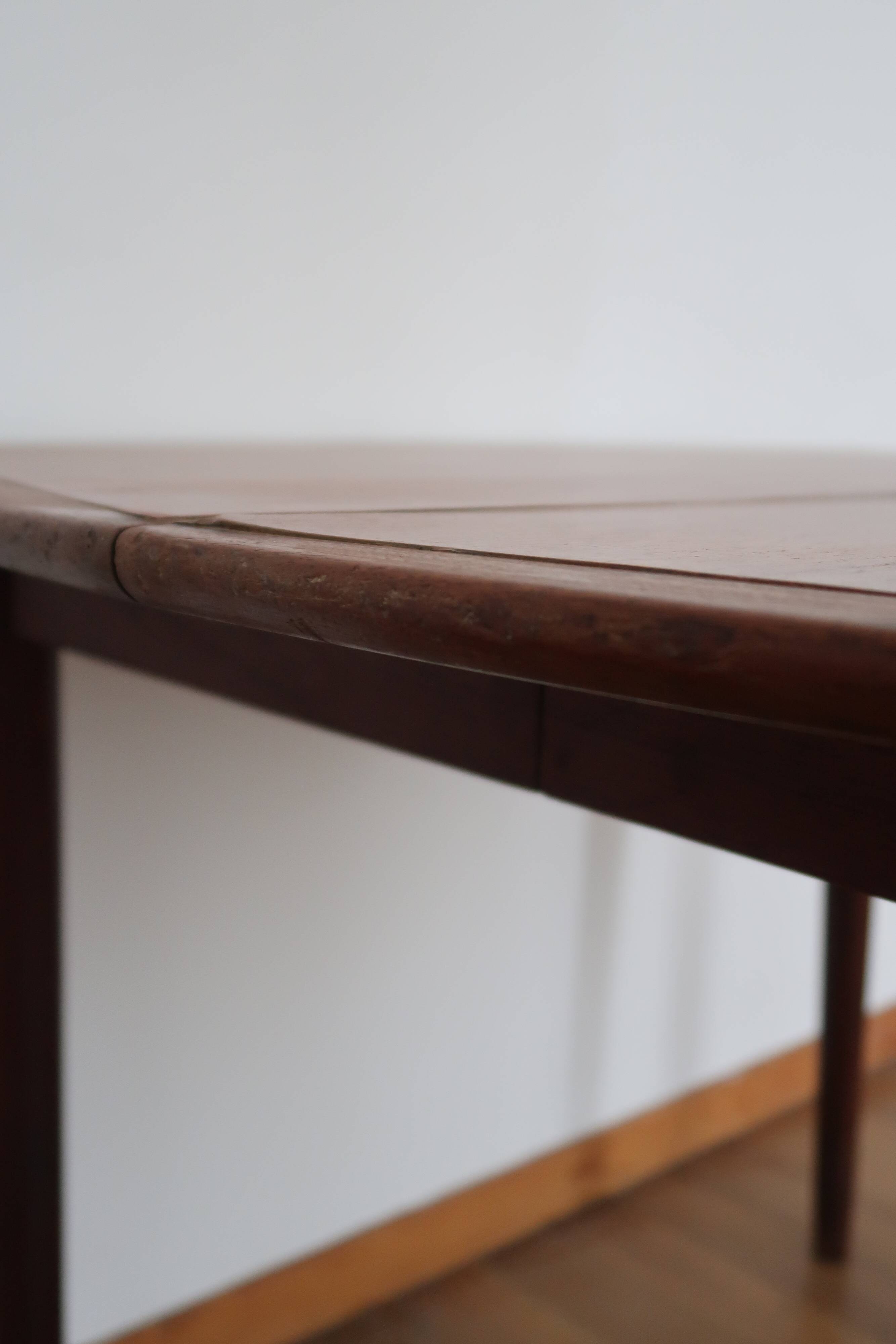 Scandinavian square dining table