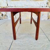 Teak coffee table in Scandinavian style, circa 1960s.