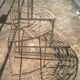 Vintage flower pot shelf
