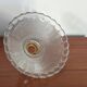 Moulded glass lampshade with concentric relief circa 1950