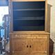 Buffet de ferme relooké noir et bois