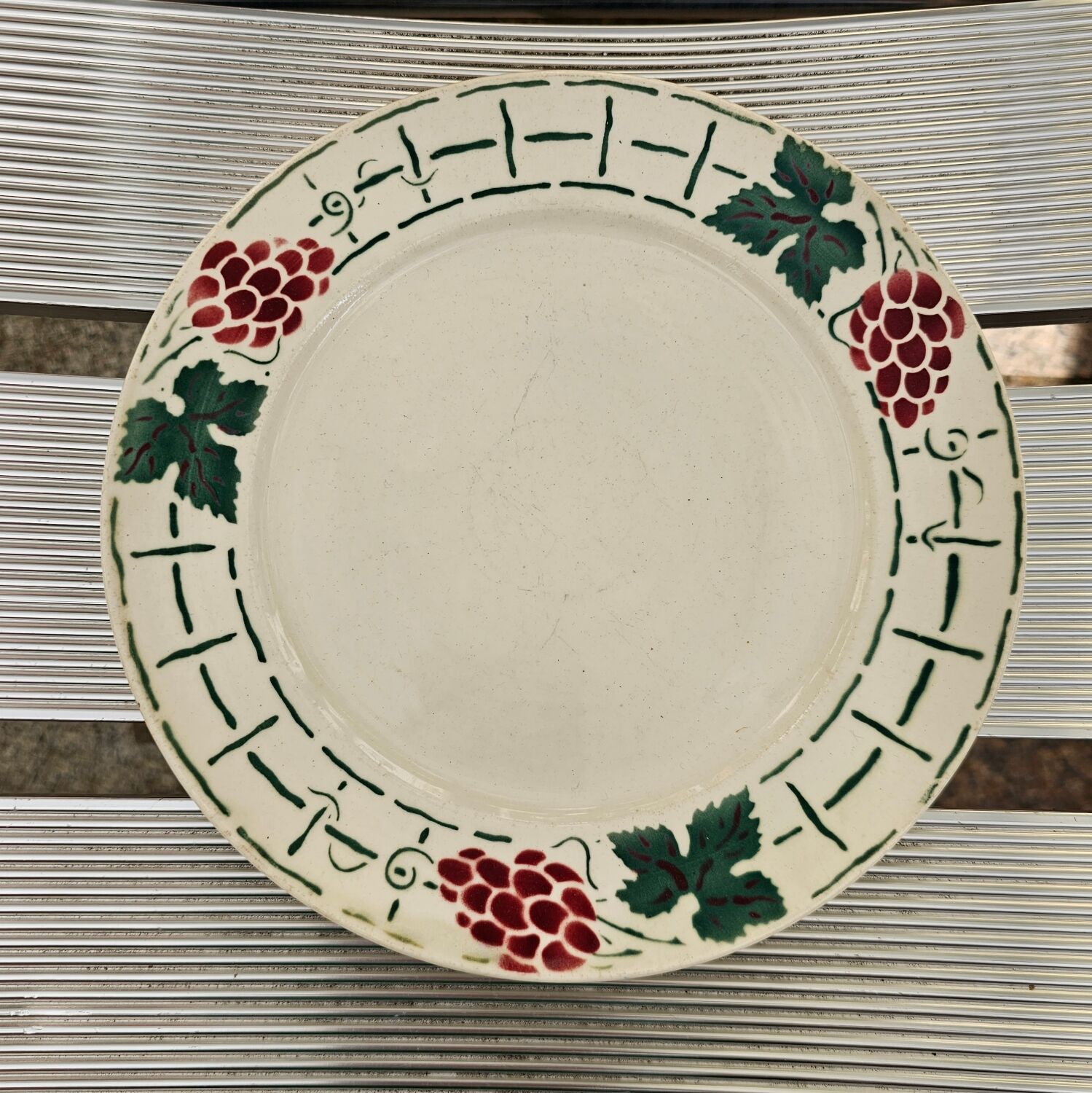 Dessert plates "Meudon" faience of Badonviller