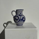 Blue mini carafe West Germany H14.5