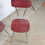 Chaises en formica 1960