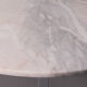 Dining table with oval Carrara marble top