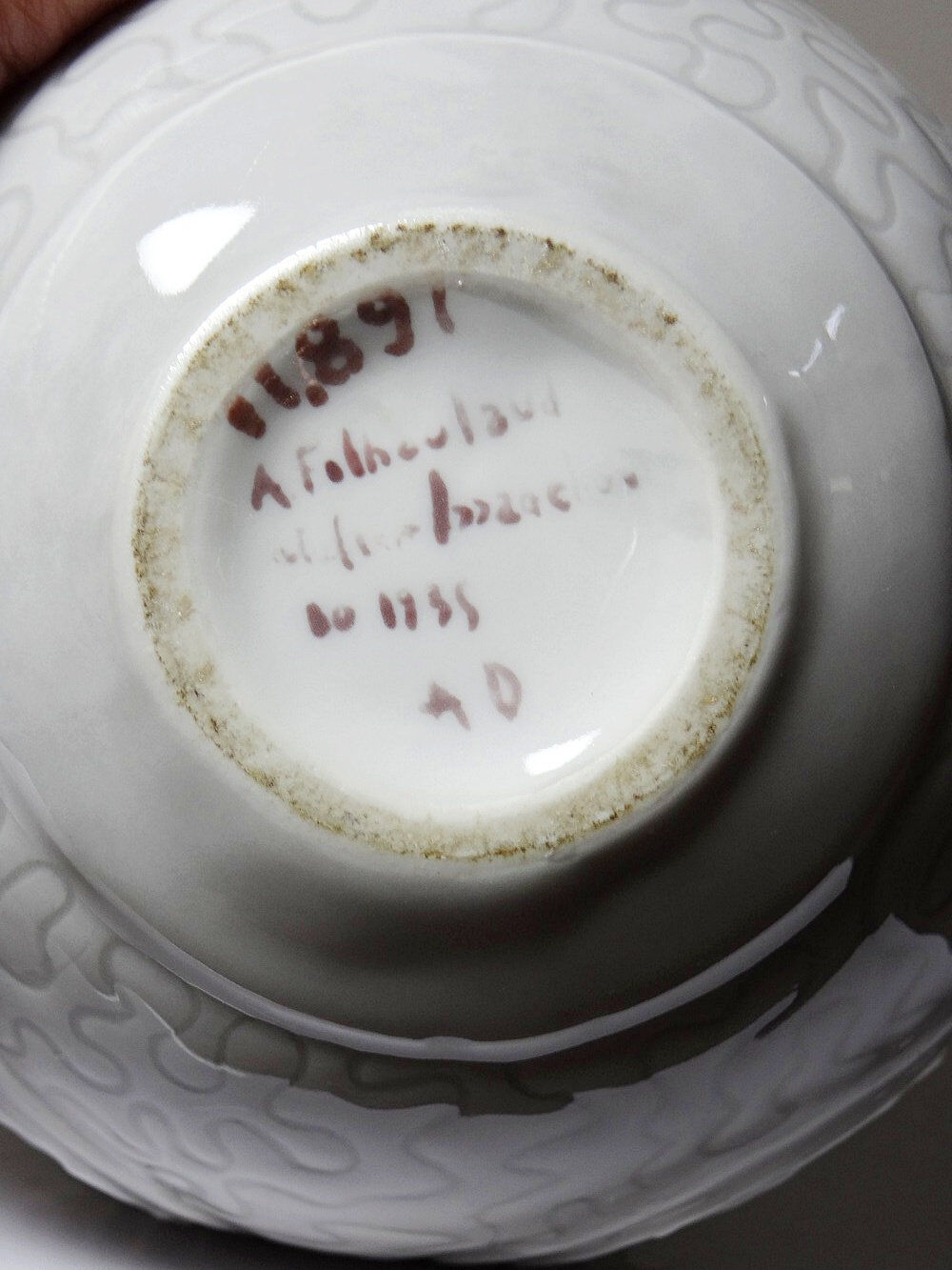 Small round porcelain vase in Art Deco style 1935