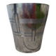 Timbale verre argenté art déco
