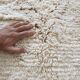 Large Moroccan rug made of natural wool, dimensions 250x150 cm, handmade.